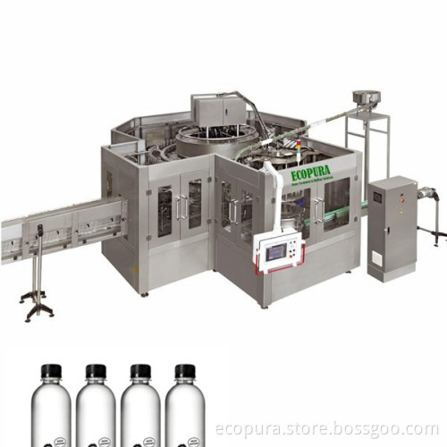 Automatic Bottle Washer Filler Capper 3-in-1 Monoblock / Water Filling Packing Machine / Bottling Plant